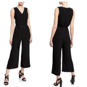 NWT Micheal Kors MK Stretch Crepe Belted Jumpsuit